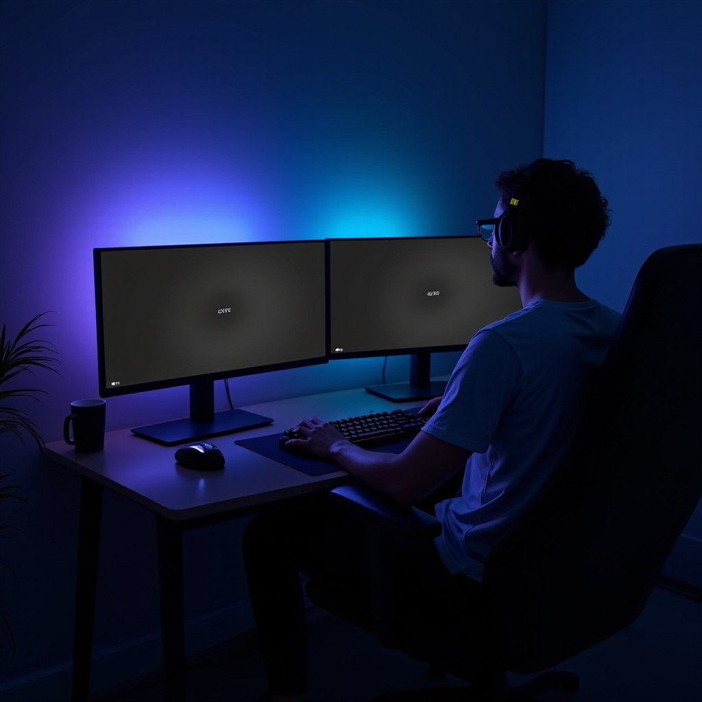 pantalla negra para el juego pero se puede escuchar el sonido