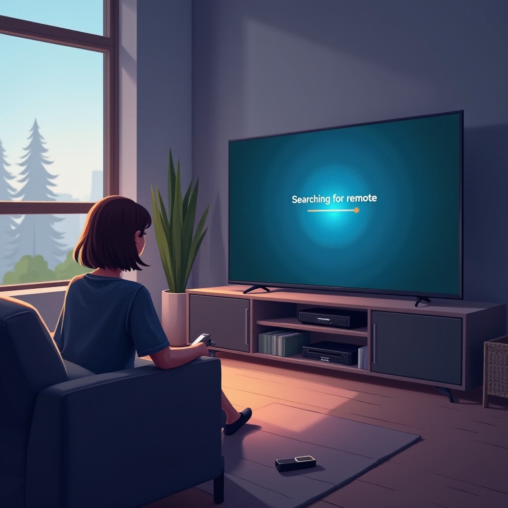 fire tv atascado en búsqueda de control remoto después de restablecimiento de fábrica