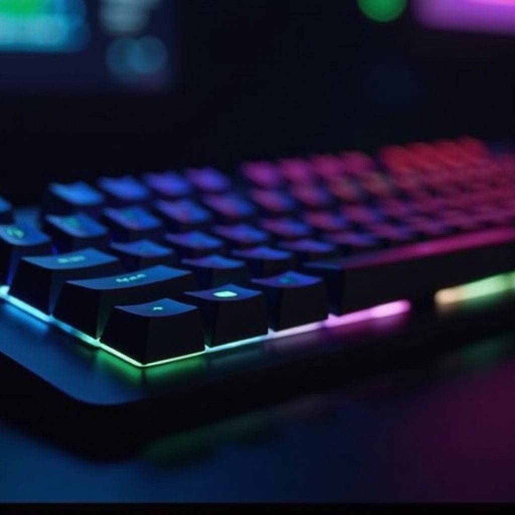 cambio de color del teclado Razer