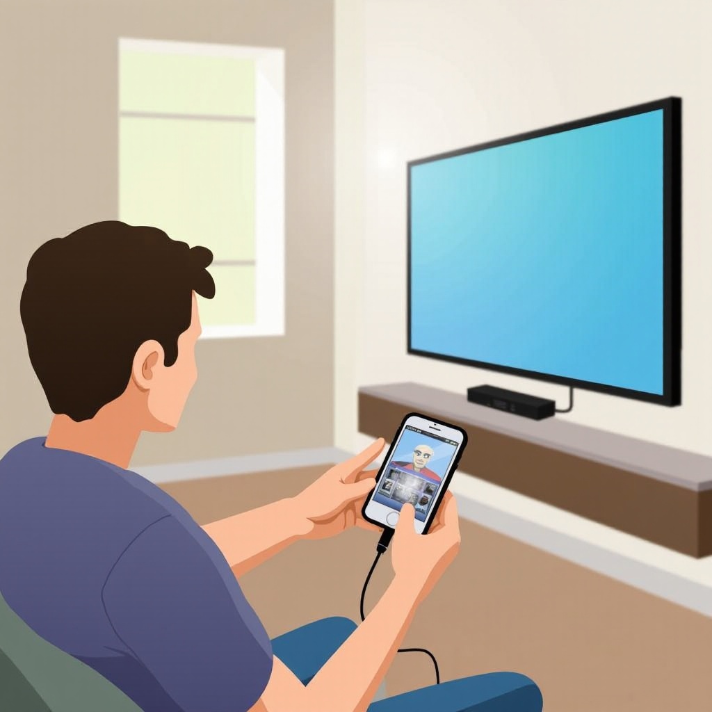 cómo transmitir un teléfono con cable a la televisión